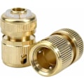 Miniatyrbillede 3 af 5: 2 stk. Slangeende Hurtigkoblinger Fittings 1/2 Slange Rør Messing Have Slange Kobling Hurtigkobling Dele Hardware til Havevandingsslange Pip