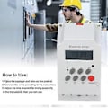 Pikkukuva 3 / 4: Elektroninen ajastinkytkin DIN-kisko LCD-mikrotietokone elektroninen älykäs ohjain KG316TII (DC 12V)
