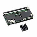 Pikkukuva 5 / 5: Jäähdytyselementillä varustettu akryylisuojakotelo Raspberry Pi Zerolle (musta)