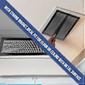 Miniatyrbilde 5 av 5: 4 stk. Magnetisk gulvventilasjon deksel 4x10 tommer Luftventilasjon skjermdeksel PVC for vegg tak gulv fanger opp rusk