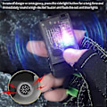 Pikkukuva 1 / 5: V20 Avaimenperävalaisin 1000 Lumenia USB Ladattava Klipsillä Lämmin Punainen Sininen COB-valo 13 Tilaa Magneettinen Valaisin