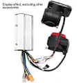 Miniatyrbild 2 av 5: 2st 24v 36v Justerbar Elektrisk Scooter Instrument Display Skärm Växel Accelerator För 5.5 Tum