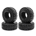Pikkukuva 1 / 5: 4kpl 125mm 2.2 Kumirenkaat Pyörät 1/10 Rc Crawler -auto Axialille