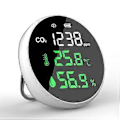 Miniatyrbillede 4 af 5: Bærbar kuldioxid detektor luftkvalitetstester CO2-måler termometer hygrometer detektor