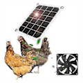 Miniatyrbilde 2 av 5: Solcelledrevet viftepakke, for hønsehus, drivhus, hundehus, vindu, 10W solcellepanel