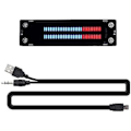 Miniatyrbillede 1 af 5: VHM-902 Dobbelt 30 Niveauer Indikator VU Meter Stereo Forstærker Board med AGC Mode DIY Kit