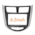 Pikkukuva 5 / 5: 7 / 6,5 tuuman 2 Din Autoradion kojelaudan kehys Radio Fascia Mp5 -sovitinpaneeli I-25 / Accent / / 2010+