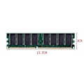 Miniatyrbild 2 av 5: 2.6v DDR 400MHz 1GB Minne 184pins PC3200 Stationär Dator För RAM CPU GPU APU Non-ECC CL3 DIMM