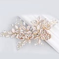Miniatyrbilde 1 av 5: Brudekrystaller Rhinestones Blomst Blad Bryllup Hårspenne Barrettes Brudehodeplagg Hårtilbehør for Kvinner