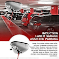 Miniatyrbild 4 av 5: Laser Garage Extra Parkeringshjälp AC/DC Laser Induktionsparkeringslokalisator Enkel Lasersensor EU-KONTAKT