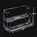 Miniatyrbillede 2 af 5: 2 Pak Klar Visitkortholder 2 Niveauer Plastikkort Stand Organizer (4-d-w)