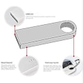 Miniatyrbild 2 av 5: USB-minne Pendrive 128GB USB-sticka Mini USB-minne USB-minne Flash U Disk