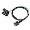 Miniatyrbillede 1 af 5: Mini SAS HD 12G SFF8643 til 4 SAS 29 Pin SFF8482 Kabelstik med 15 Pin SATA Strømstik Controller