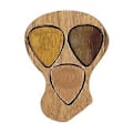 Miniatyrbild 3 av 4: Återanvändbar Portabel Gitarrplektrum Organiseringslåda i Massivt Trä Gitarrtillbehör