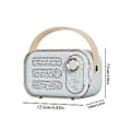 Pikkukuva 1 / 5: Retro Kaiutin 360 Stereoefekti Bluetooth Mini Kaiutin Vintage Radio Kodin Sisustus Äänilaatikko Ulkokäyttöön Valkoinen