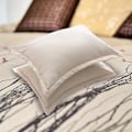 Miniatyrbilde 5 av 5: 2 stk. ensfarget putetrekk myk bomull linblandet putevar beige 51*76cm