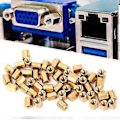 Miniatyrbilde 4 av 4: 50 stk. Messing M3*6mm Hul Dobbel Pass Kretskort Standoff Hex Spacer