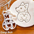 Miniatyrbild 5 av 5: 1 Set Kakformar Corgi Hundformad DIY Kex Bakverktyg Sovande Corgi