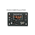 Miniatyrbillede 4 af 5: 2x40w Forstærker Mp3 Der Board 7v-25v O Tand 5.0 Fm Radio Jq-d128bt Modul