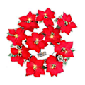Miniatyrbild 1 av 5: 2m 10 LED Julstjärneblommor Dekorationer Girlang Ljusslinga Julgransprydnader Jul