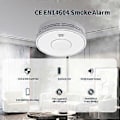 Miniatyrbild 5 av 5: 10-års Batteri WiFi Smart Brandvarnare med Tuya & SmartLife Rökdetektor för Hemmet Uppfyller EN14604