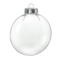 Miniatyrbild 1 av 5: Julgranskula i plast, transparent, fyllbar, för gör-det-själv-projekt, jul, bröllop, födelsedagsfest, heminredning, julgran