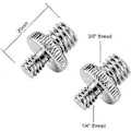 Miniatyrbillede 3 af 5: 1/4 tomme han til 1/4 tomme han skrue 1/4 tomme han til 3/8 tomme han gevindskrue adapter konnektor til kamera/stativ/monopod/kuglehoved/lysstand (4