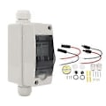 Miniatyrbillede 1 af 4: Mini Strømafbryder DC 12-400V AC 90-400V Dobbelt Strøm 16A Solcelleafbryder med IP65 Vandtæt Boks