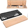 Miniatyrbillede 5 af 5: Tastatur Håndledsstøtte Pad Skrivebord Opbevaringsboks Integreret Opbevaringsbakke Lindrer Håndtræthed for Gamere Skribenter Studerende