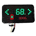 Miniatyrbillede 3 af 3: Universal 36v/48v/60v/72v Elektrisk Cykel LCD Display Med Hastighedsmåler Og Batteristatusindikator