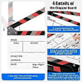 Miniatyrbillede 4 af 5: ClapperBoard Akryl Film Action Klaptræ Instruktør Film Klaptræ, Ideel til Film, TV og Videoproduktioner Sort