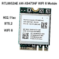 Miniatyrbillede 4 af 5: 2.4g 5g 802.11ac/ax Trådløst Modul Aw-xb473nf Rtl8852ae Rtl8852 Wifi 6 -mimo Netværkskort Bluetoot