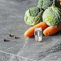 Miniatyrbilde 5 av 5: Fingerbeskyttelse i rustfritt stål, fingerbeskyttere for kutting av mat, multifunksjonell fingerhåndbeskytter 5 stk