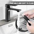 Miniatyrbilde 3 av 5: Halslinje Barberingsmal og Hårklippeguide, Silikon Fade Guide, Fade og Taper Guide for DIY Hjemmehårklipp Blå