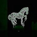 Miniatyrbillede 4 af 5: Lys Dit Værelse Op Med 3D Natlampe - Fjernbetjening, Justerbar Lysstyrke Og Farve, Perfekt Skrivebordsdekoration Og Stemningslampe