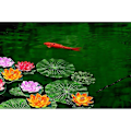 Miniatyrbild 2 av 5: 4 st 7 tum flytande konstgjorda skum lotusblommor för pool, realistiskt vatten