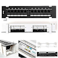 Miniatyrbilde 4 av 5: Verktøysett 12 Port Cat6 Patch Panel Rj45 Ing Mount Rack Med Overflatemontering B