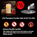Pikkukuva 5 / 5: LED, Välkkyvä Liekitön, Ladattava, Vaha Kaukosäätimellä
