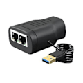 Miniatyrbilde 1 av 5: Cat7 Rj45 Splitter 1 Til 2 Splitter Tee-kontakt Egnet For Datamaskin Tv S
