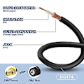 Miniatyrbilde 5 av 5: 4G Antenne SMA Hunn Til TS9 Hann Adapterkabel 15cm 2stk For Ekstern Antenne Router E5372 E5577 E
