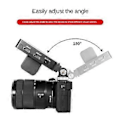 Miniatyrbilde 1 av 5: 360 Graders Dreibar Blitssko Adapter 1/4 Tommers Skruefeste Stativ Mini Tripod Kulehode for Kamera Video Montering Kamera