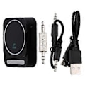 Miniatyrbilde 2 av 5: Bluetooth 5.3 AUX Biladapter Bluetooth Audio Mottaker Støyreduserende Bilmusikkadapter Innebygde Mikrofoner Håndfri Svart