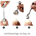 Miniatyrbilde 2 av 5: Less Stål Eggseparator, 4 Skjeer, 4 S, 1 Fjerner