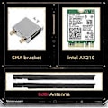 Pikkukuva 2 / 5: Verkkokortti WiFi 6E AX210NGW Mini PCI-E Wifi6e -kortti Bluetooth-yhteensopiva 5.2 AX210 langattomalle sovittimelle 5374Mbps Nopea-