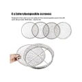 Miniatyrbilde 5 av 5: En Potting Mesh Sieve Sifting Pan - Mindre Stålblanding S 4 Sieve Mesh Filter(1/8in,1