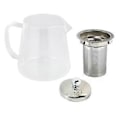 Miniatyrbillede 1 af 5: 5 Størrelser God Klar Borosilikatglas Tekande Med 304 Rustfrit Stål Infuser Si Varme Kaffe Tekande Værktøj Kedel Sæt 380Ml