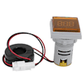 Miniatyrbild 1 av 5: AD16-22FSAY Digital Amperemeter, AC 220V Fyrkantig Strömmätare med Gul Signalindikatorlampa, Hög Precision & Enkel Installation för Elektriska Applikationer