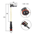 Miniatyrbilde 4 av 5: Bremseslitasjesensor 2115401717 For W W203 W211 W221 W204 W212 Bremseledninger