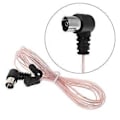 Miniatyrbillede 1 af 5: FM Dipol Antenne 75 Ohm PAL Stik Radio Stereo Indendørs til Hjemmebiograf Receiver HiFi AM/FM Antenner Tilbehør