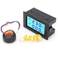 Miniatyrbild 1 av 4: QH4835A LCD Dubbel Display Strömspänningsmätare Elektrisk Digital Amperemeter Voltmeter AC80400V